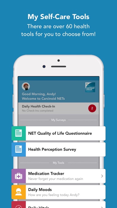 NET Cancer Health Storylines Screenshot