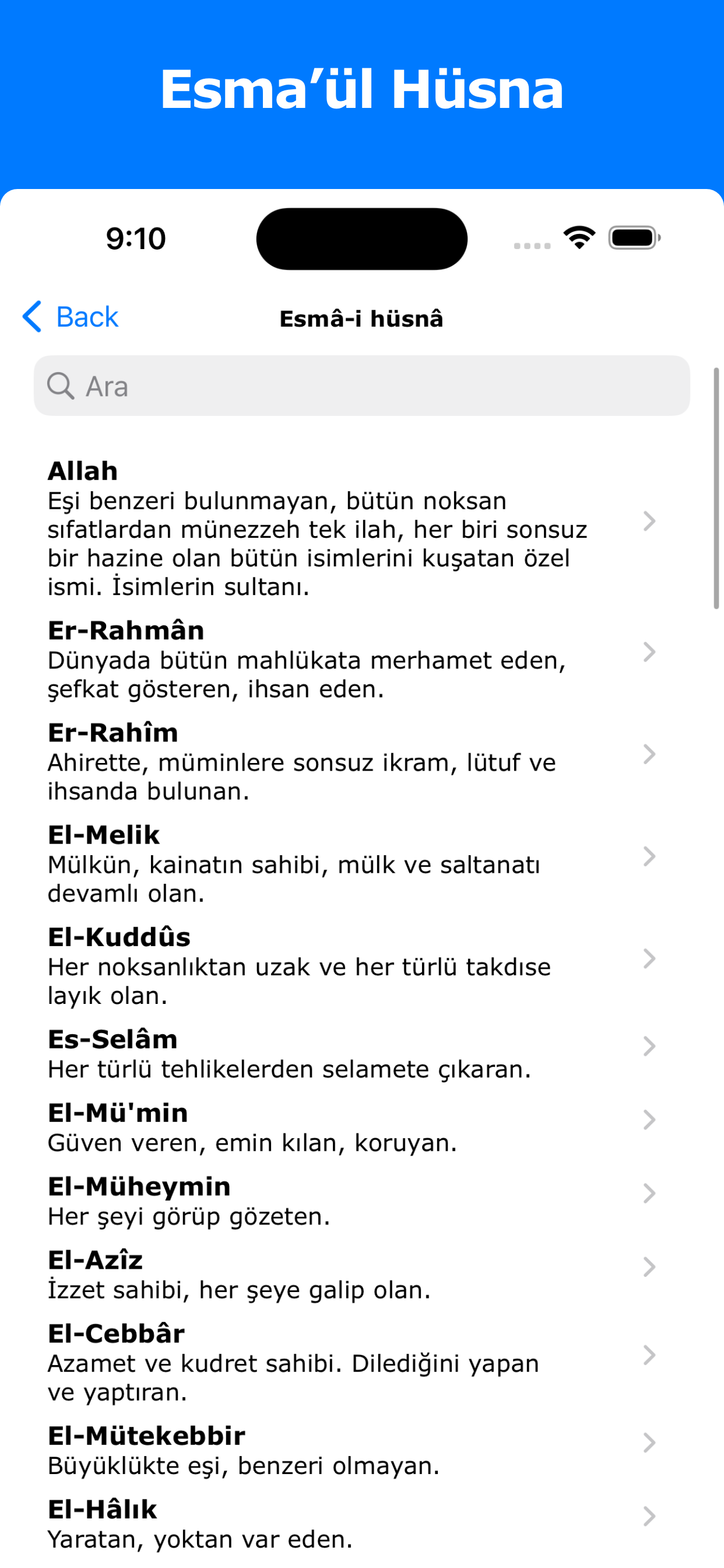 Cuspart: Huzur App