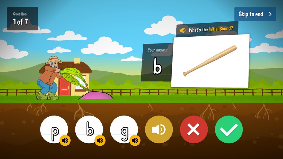 #1. The Enormous Turnip CVC Words (iOS) 由: Teacher's Pet