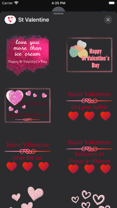 St Valentine stickers Screenshot