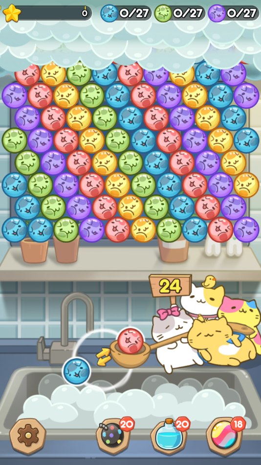 #3. MitchiriNeko Bubble (iOS) 由: NLABSOFT Co., Ltd.