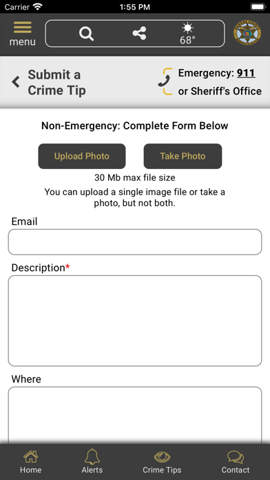 Pickens County AL Sheriff Screenshot