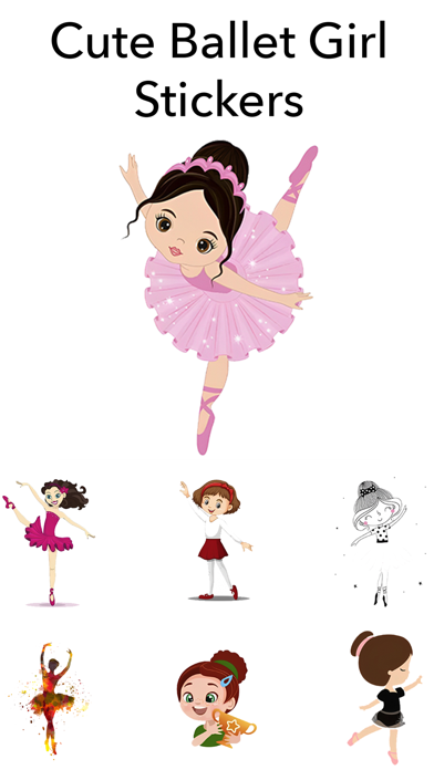 Screenshot #1 pour Cute Ballet Girl Stickers