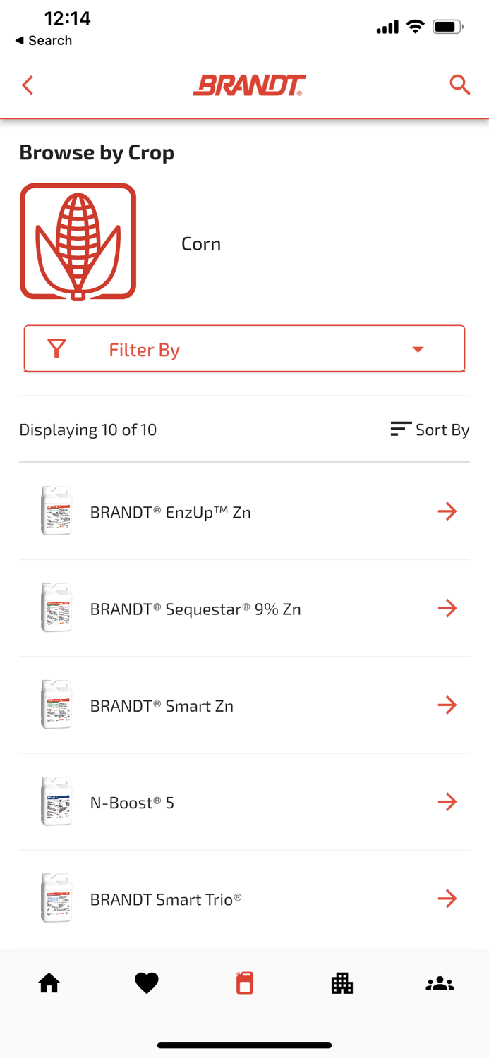 BRANDT Ag Product Finder