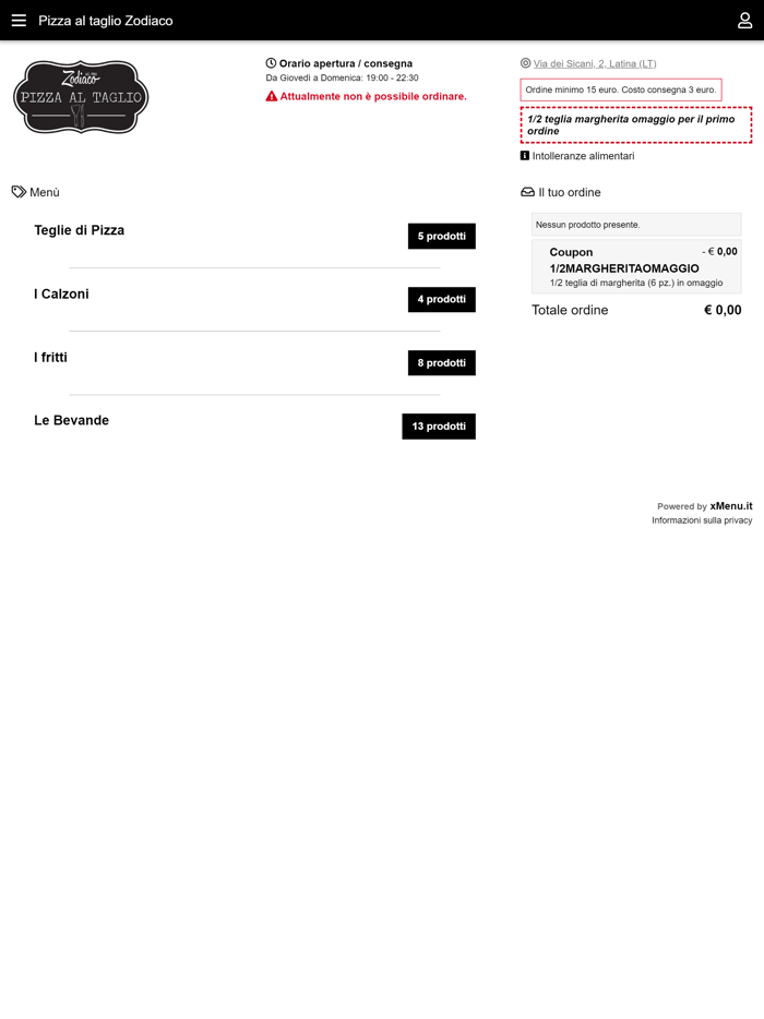 Pizza al taglio Zodiaco