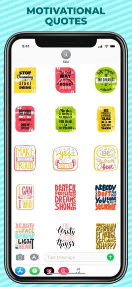 Game screenshot Motivational Quotes Sticker apk