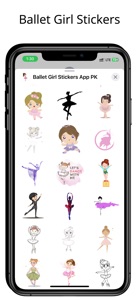 Cute Ballet Girl Stickers screenshot #3 for iPhone