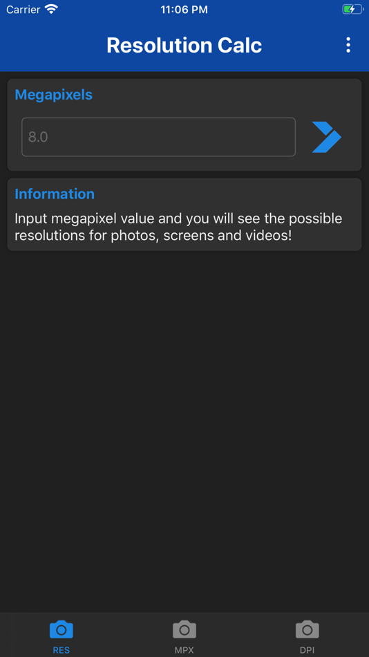 #4. Megapixel Calculator (iOS) بواسطة: Tihomir Radev