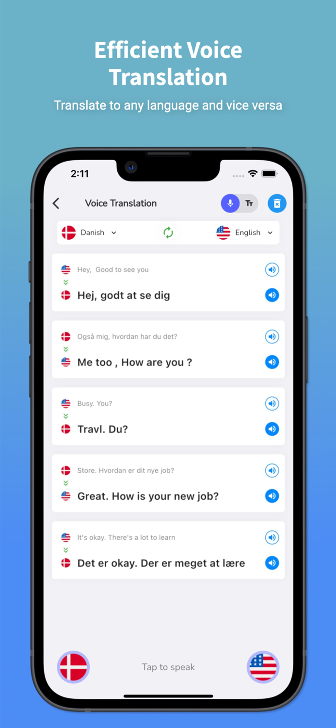 Danish Translator and Learn 