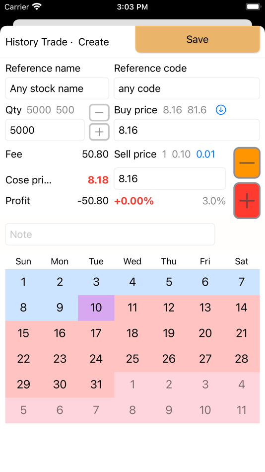 #1. Stock Trader Calculator (iOS) 由: 新春 宋