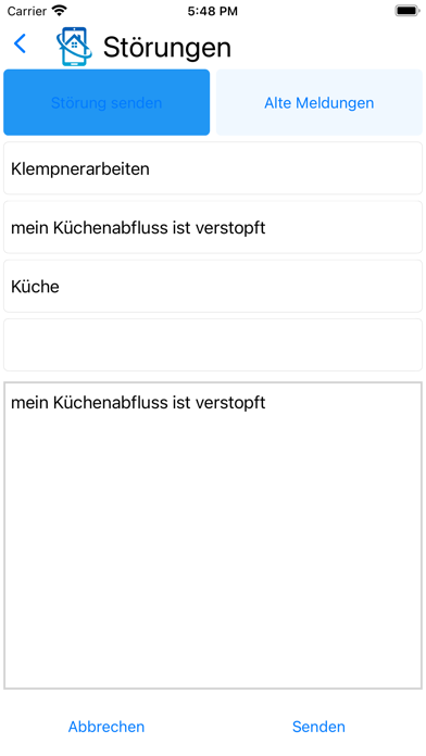 Mieter-App Screenshot