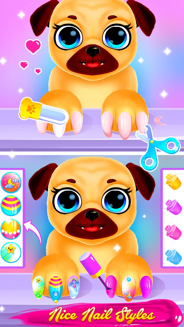 Puppy Pug at Animal Hair Salon