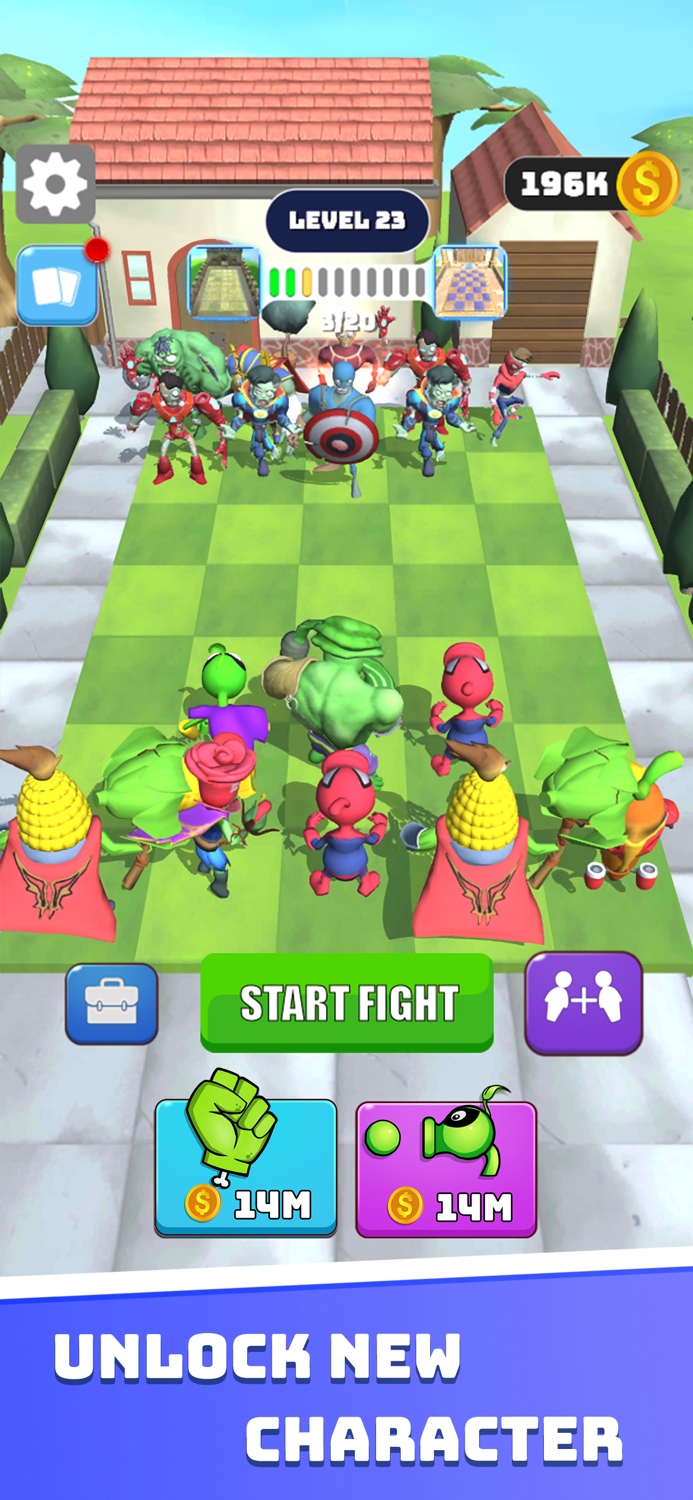 Merge Plants Super Zombie War