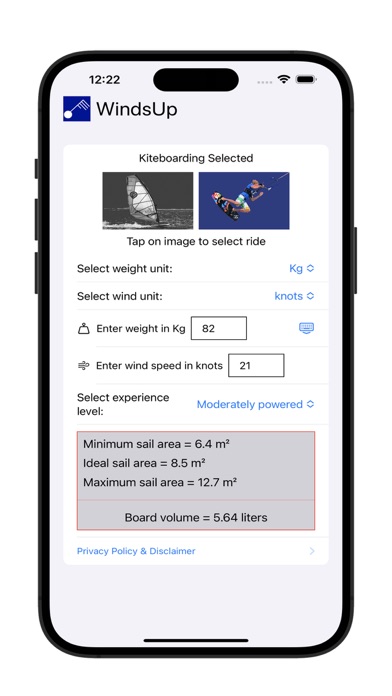 WindsUp Screenshot
