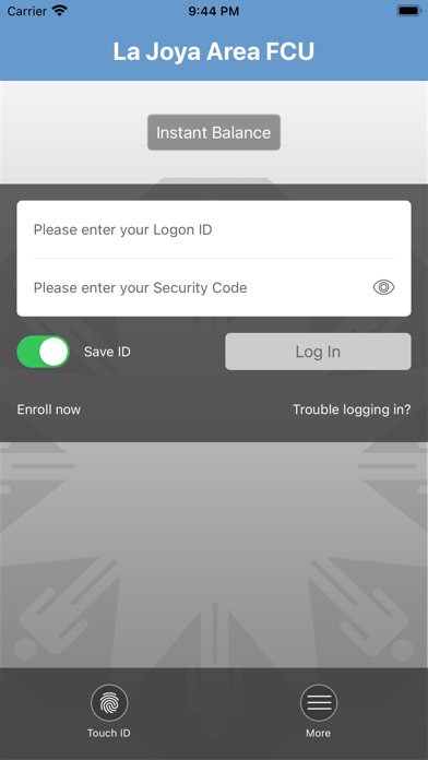 La Joya FCU Mobile App Screenshot
