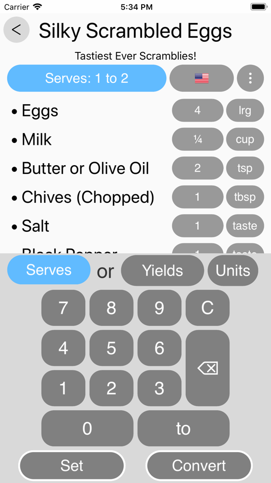 #5. Recipe Convertor (iOS) 由: Philip Symons