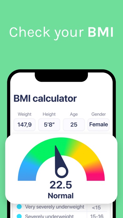 Screenshot #3 pour Weight Tracker, BMI Calculator