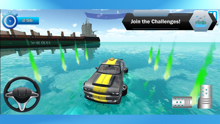 Floating Car - Water Races screenshot-3