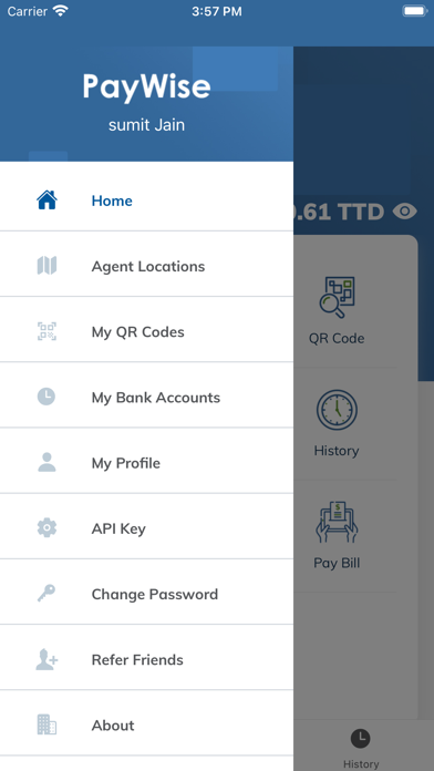 PayWise Mobile Wallet App Screenshot