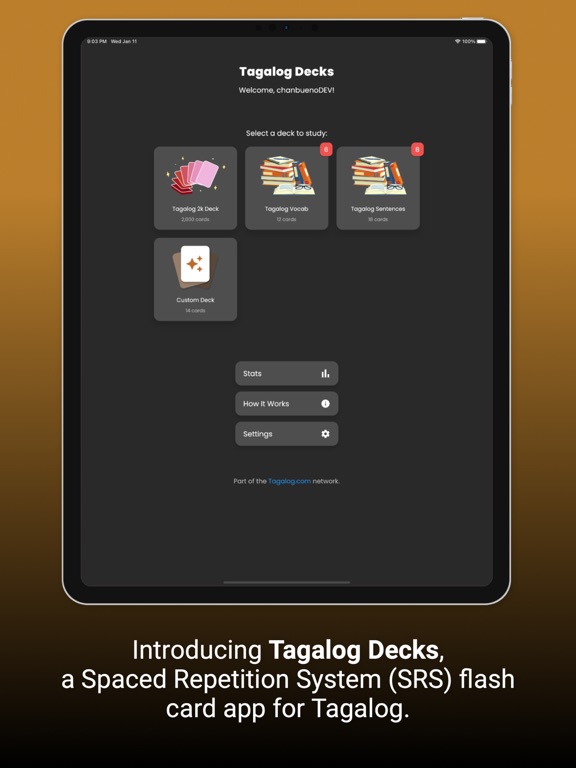 Screenshot #4 pour Tagalog Decks