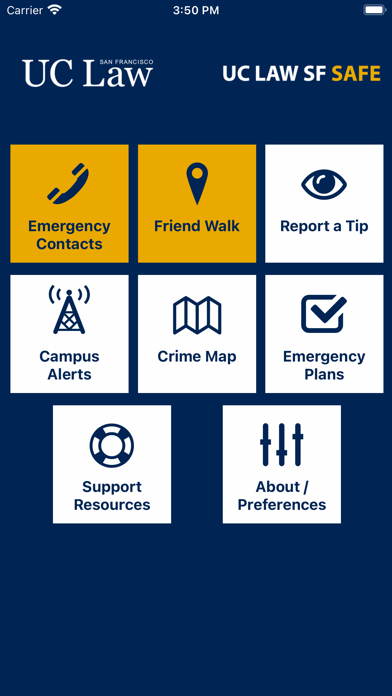 UC Law SF Safe Screenshot