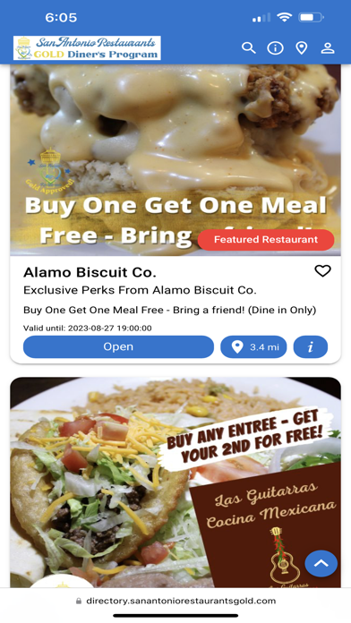 San Antonio Restaurants App Screenshot