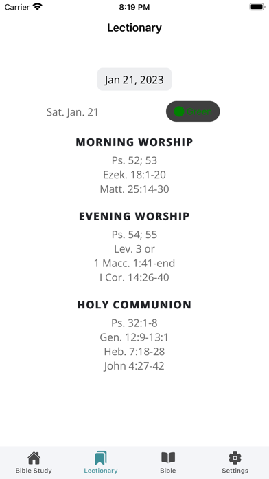 Bible Study Outline Screenshot