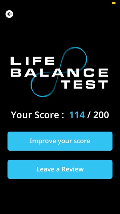 Life Balance Test Screenshot
