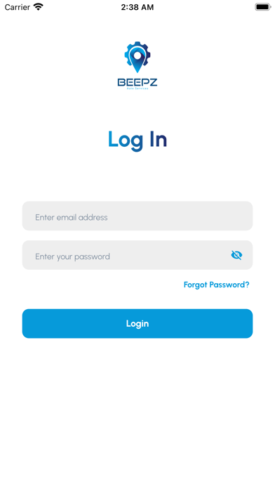 Beepz Driver App Screenshot