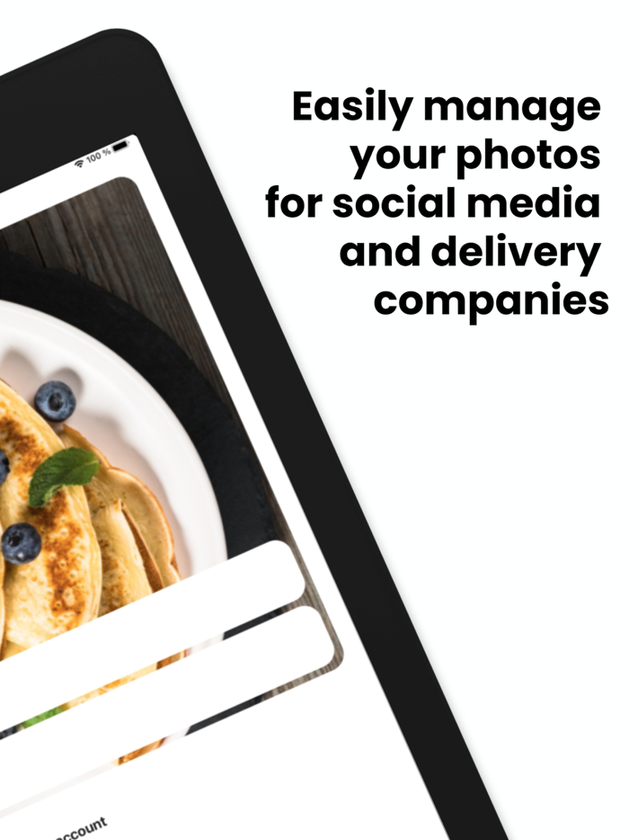Food App camera and photo editor