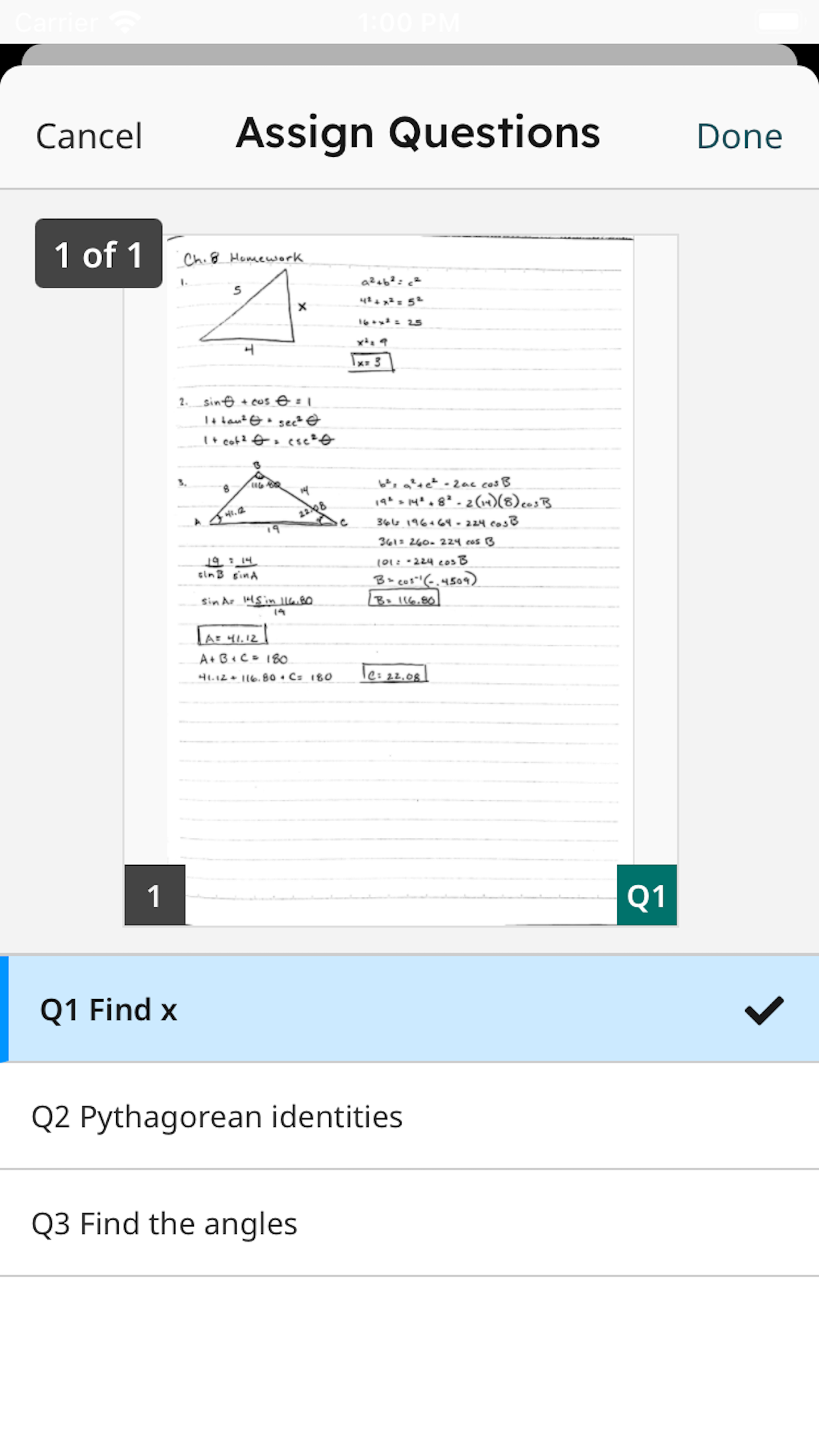 Gradescope screenshot 6