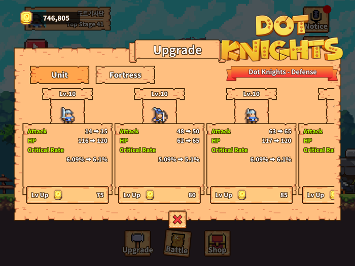 Dot Knights - Defense