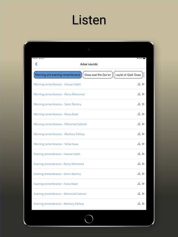 Mazkar iPad screenshot 3 - Lifestyle app