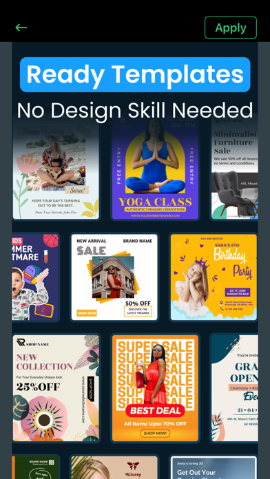 Flyer,Poster Maker &Ad Creator Screenshot