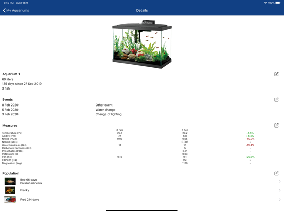 Screenshot #5 pour Aquarium Manager