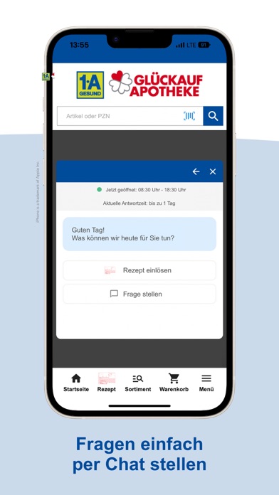 Glückauf-Apotheke Saarlouis Screenshot