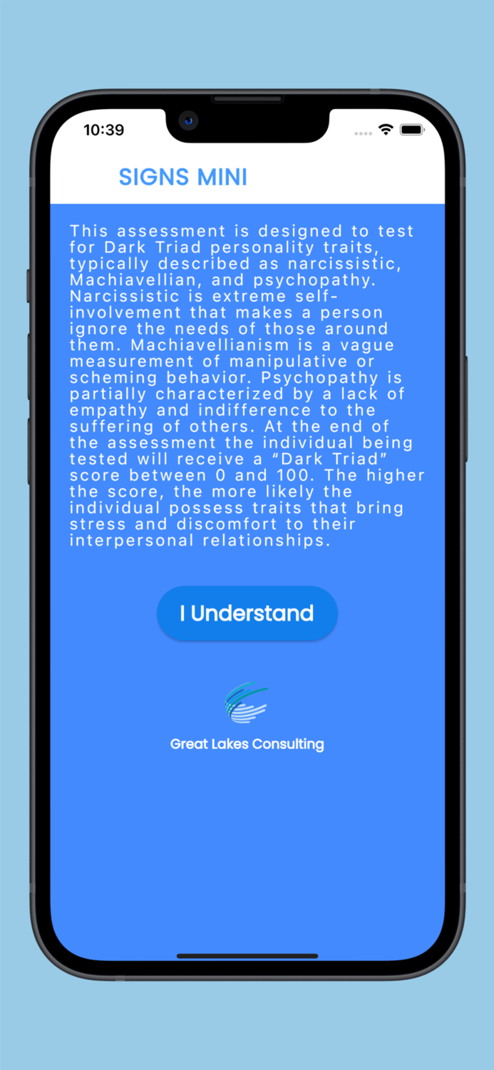 SIGNS Narcissism Mini