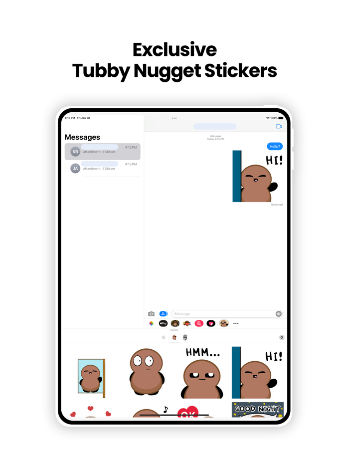 Tubby Nugget Stickers