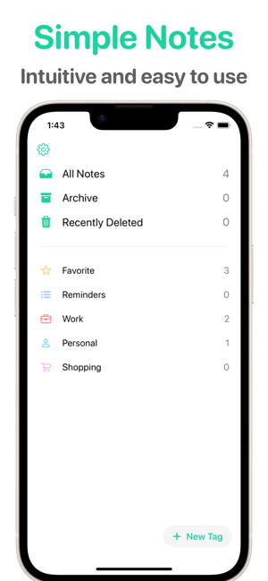 Note: Widget Notes App Screenshot