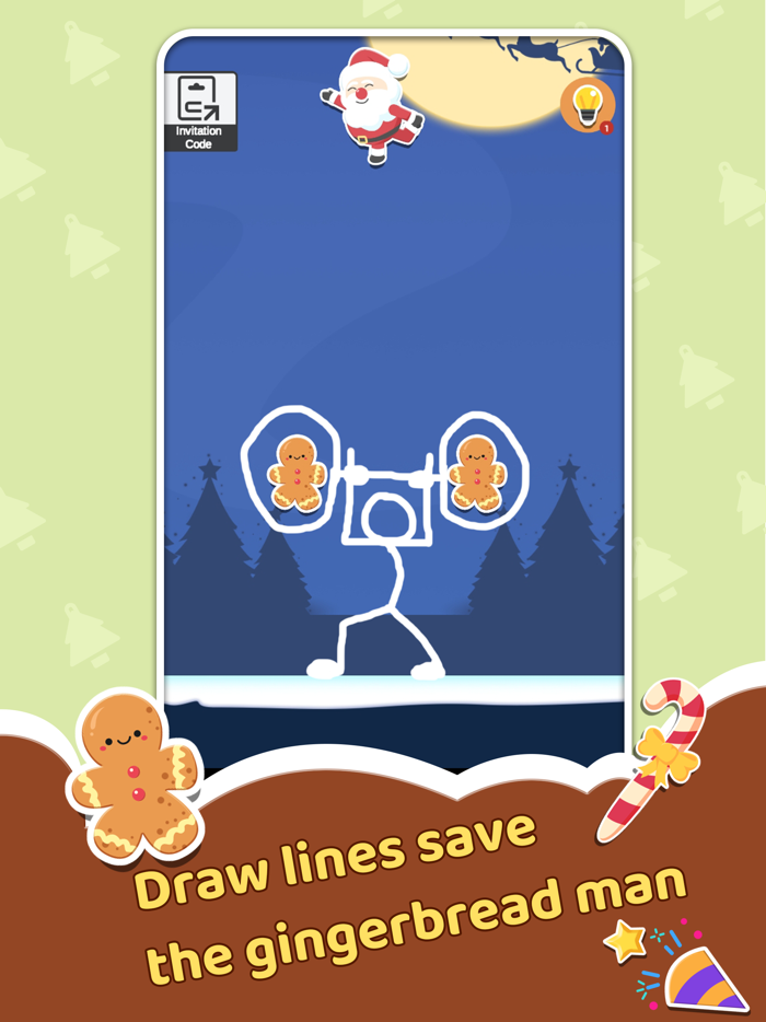 Draw Save Gingerbread Man