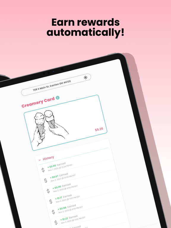 Pavs Creamery iPad screenshot 2 - Food & Drink app