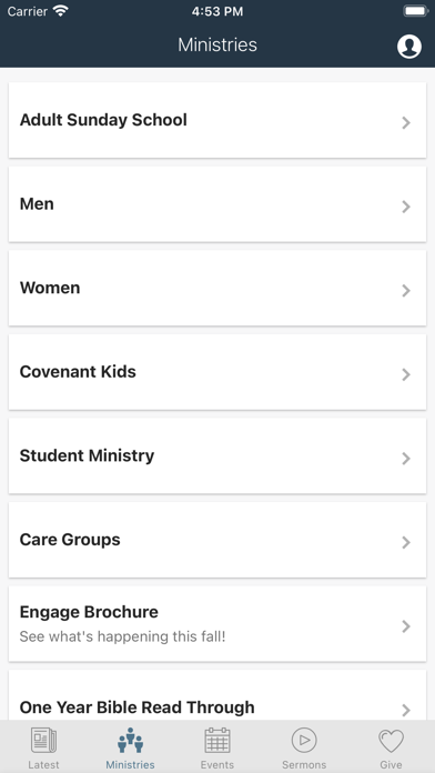 Alexandria Covenant Church Screenshot