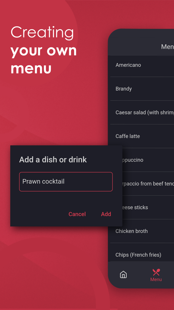 Waiter notebook app WaiterBolt