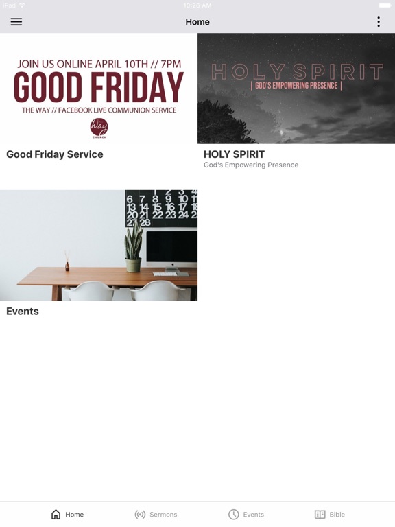 The Way Church (Elk City) iPad screenshot 1 - Education app
