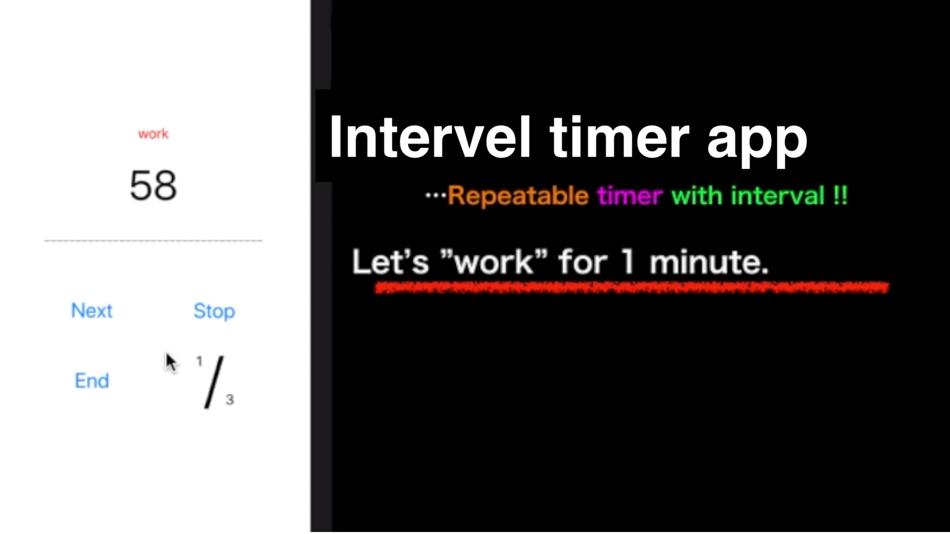 #1. i-Timer: Interval timer app (iOS) 게시자: Foodmenu.world Inc.