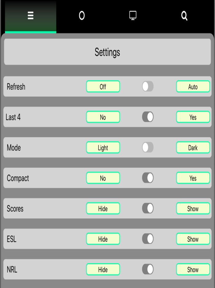 Rugby League Fixtures