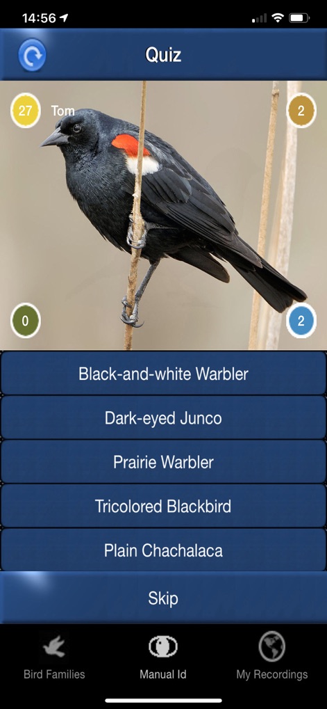 Bird Song Id USA songs & calls - bird-song-id-quiz-screen
