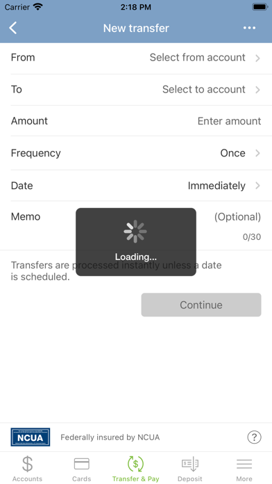 Call Federal Mobile Banking Screenshot