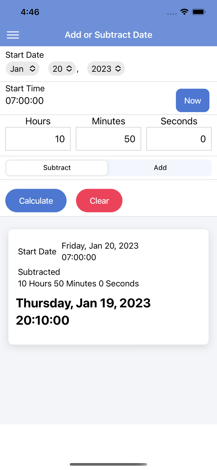 Time Duration-Add Calculator