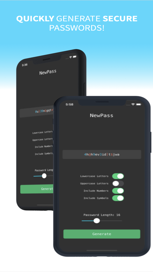 #1. NewPass - Password Generator (iOS) 由: Addison Francisco
